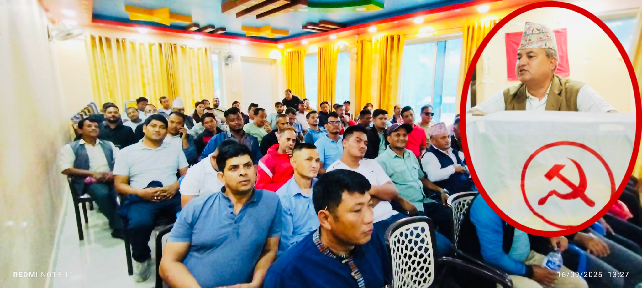 माओवादी केन्द्रका नेता शालिकराम जम्कट्टेल जनसंपर्क र बैठकहरुमा व्यस्त