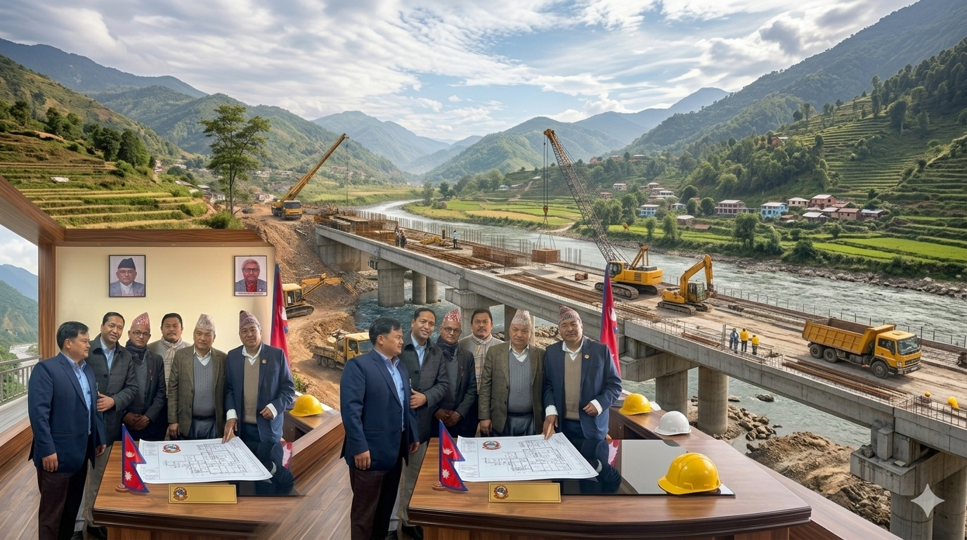 धादिङको नीलकण्ठ–७ मा पिप्ले–हाँडिखोला पुल निर्माण प्रक्रिया सुरु, ३.२२ करोडको टेन्डर आह्वान